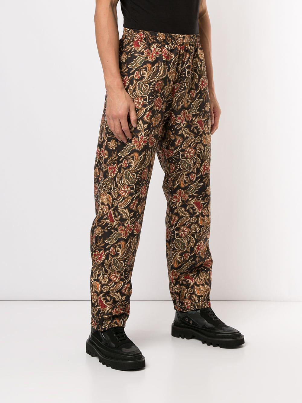 Supreme 2014SS Flowers Pant ネイビー-