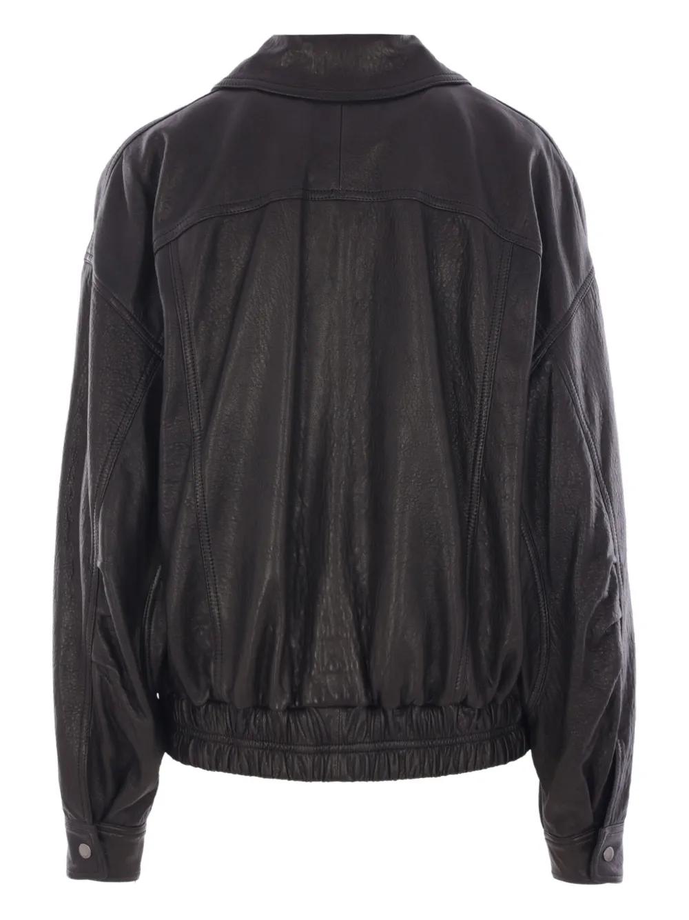 ジャケット SAINT LAURENT Black Nappa Leather Jacket saint-laurent-black-Nappa-