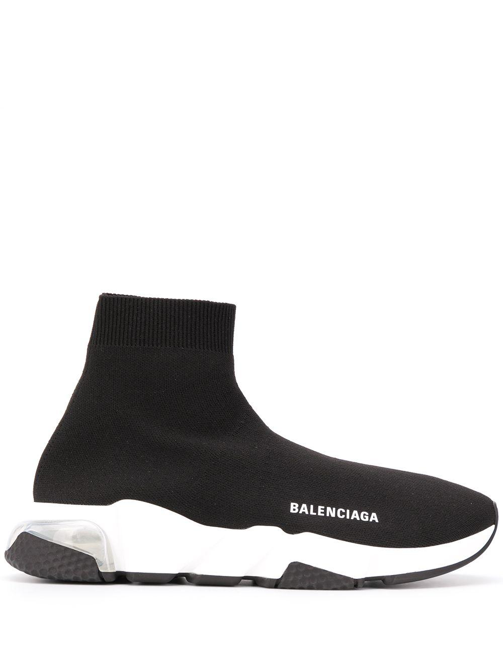 Balenciaga Speed Hi-top Sneakers in Black for Men | Lyst