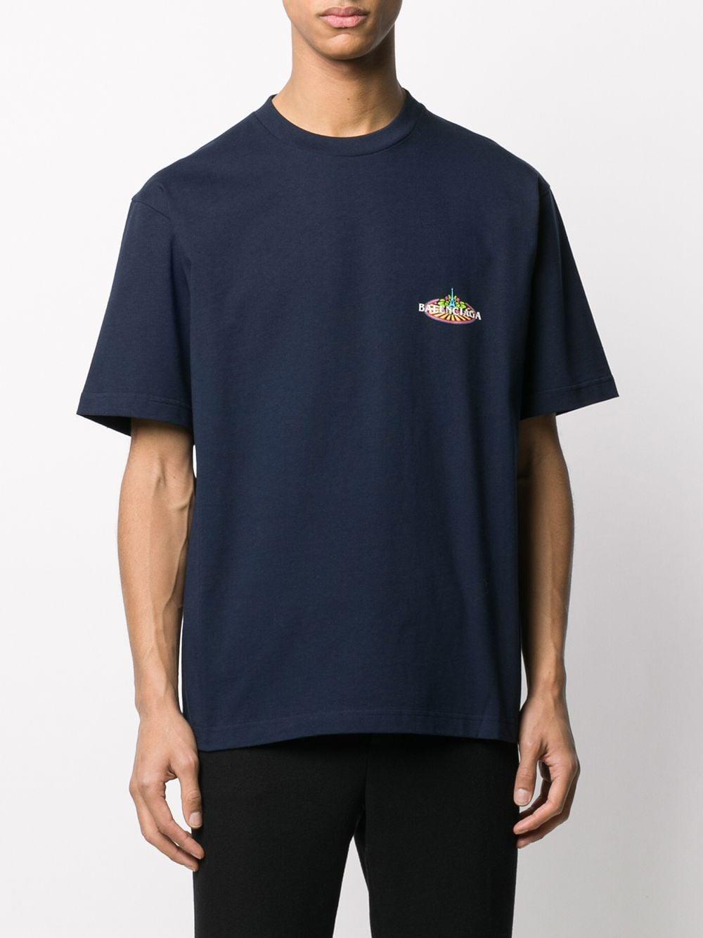 balenciaga blue tee