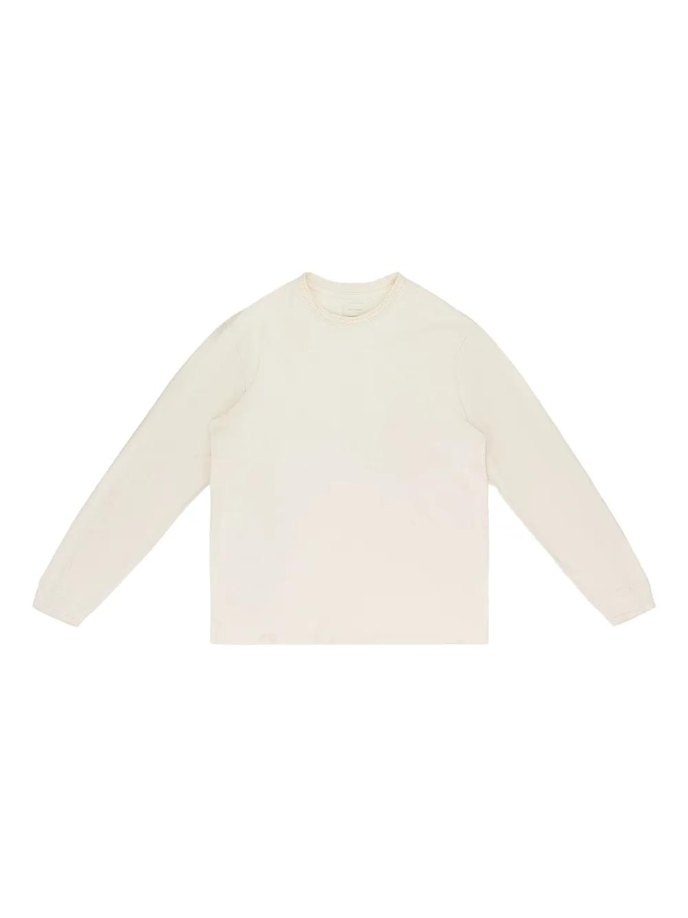 Aimé Leon Dore Pointelle-Knit Long-Sleeved T-Shirt in White for