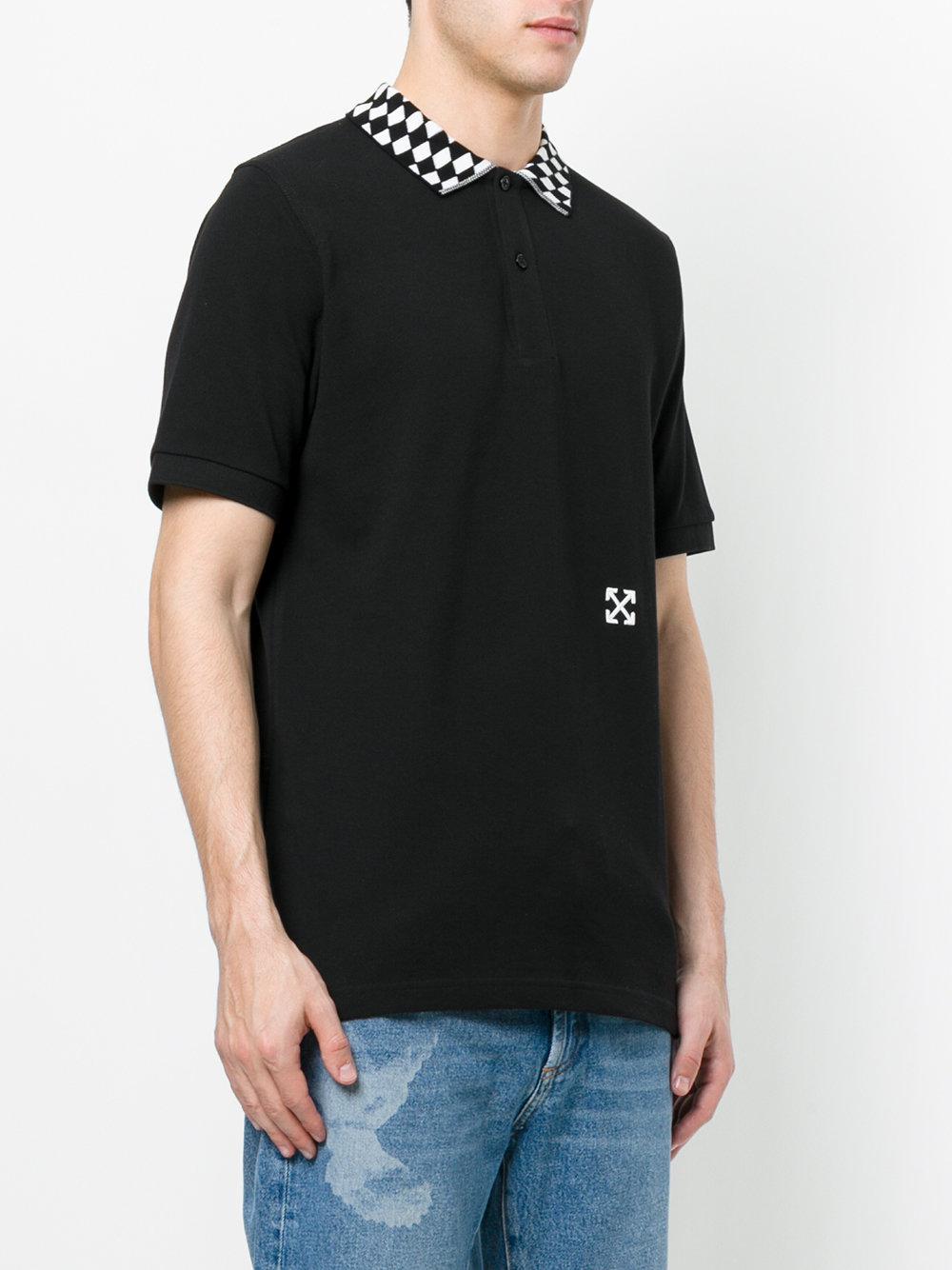 mens off white polo shirt
