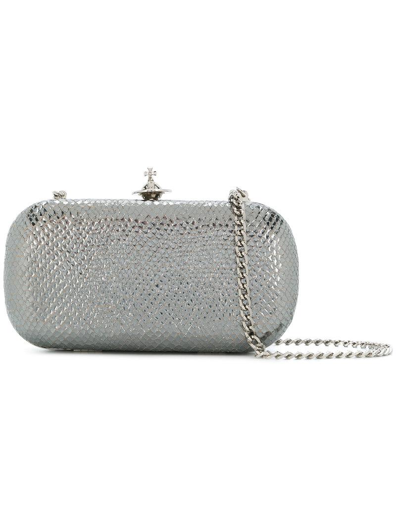 vivienne westwood silver clutch bag