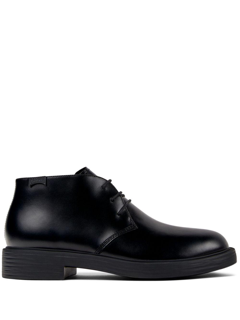Camper メンズ ブラック Dean レザーブーツ ブーツ