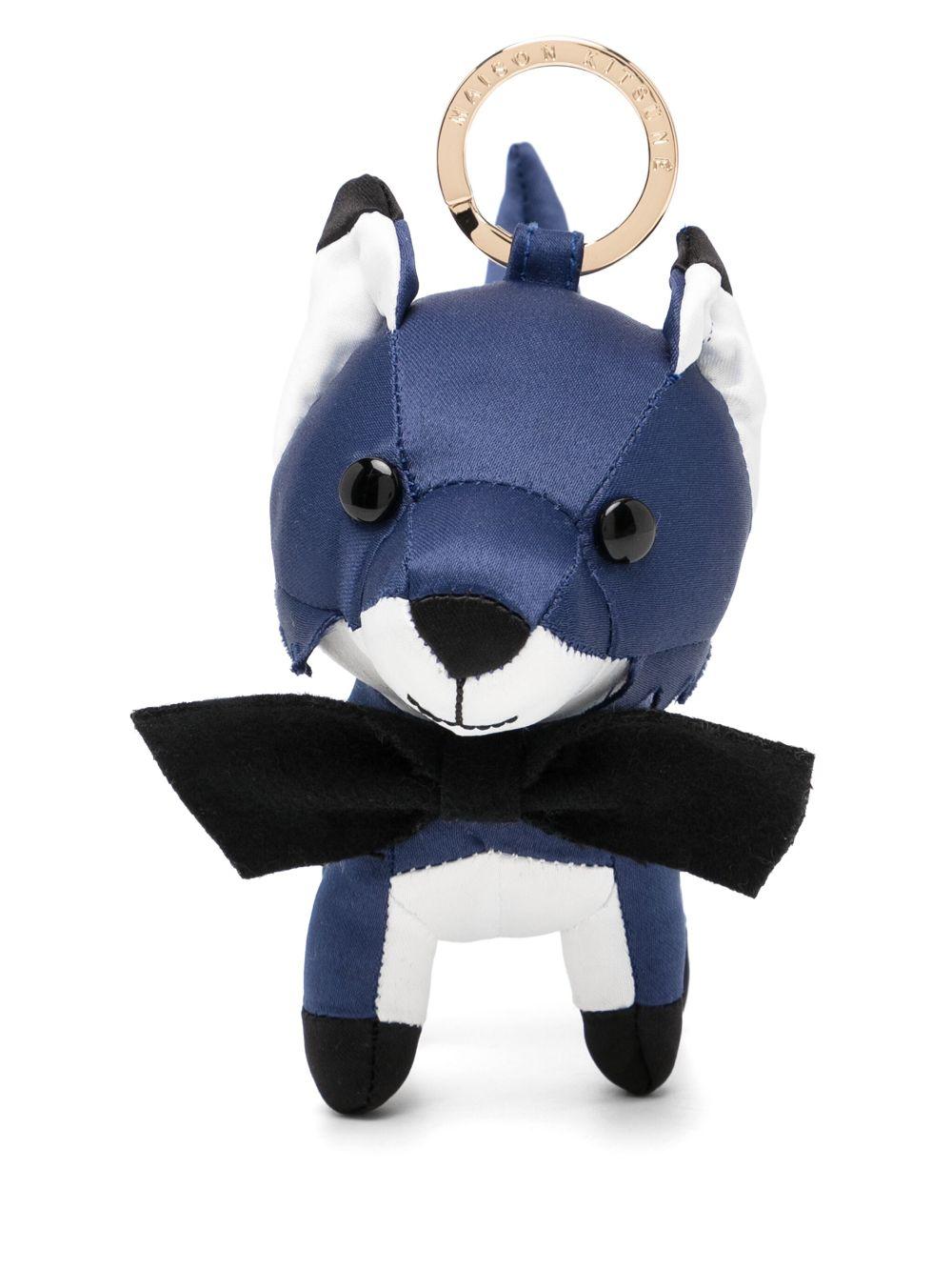 Maison Kitsuné Festive Fox Bag Charm in Blue | Lyst
