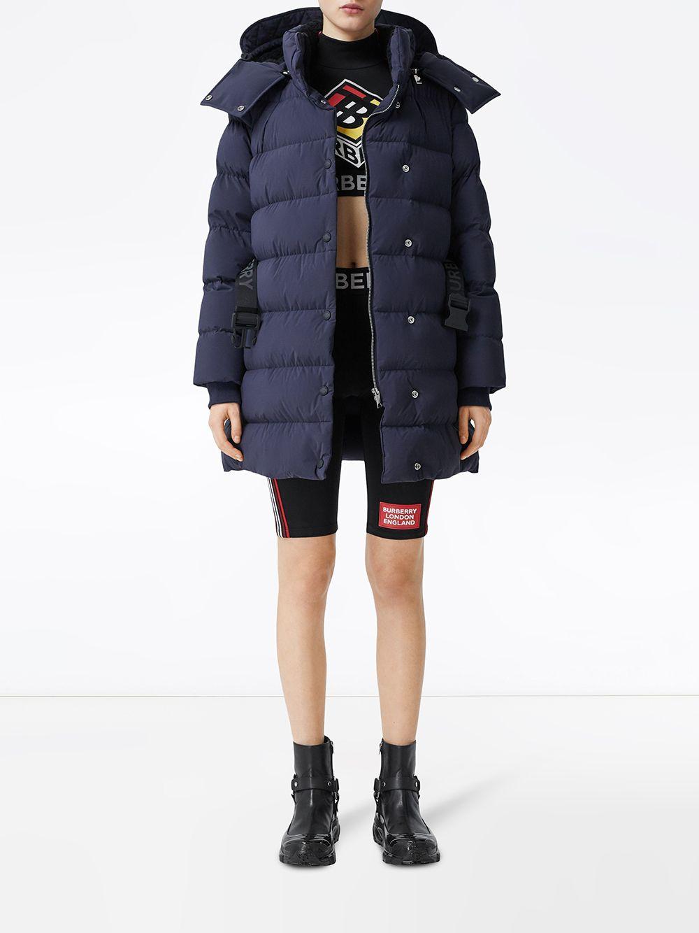 burberry detachable hood belted puffer coat