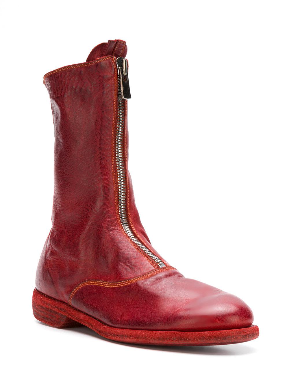 red guidi boots
