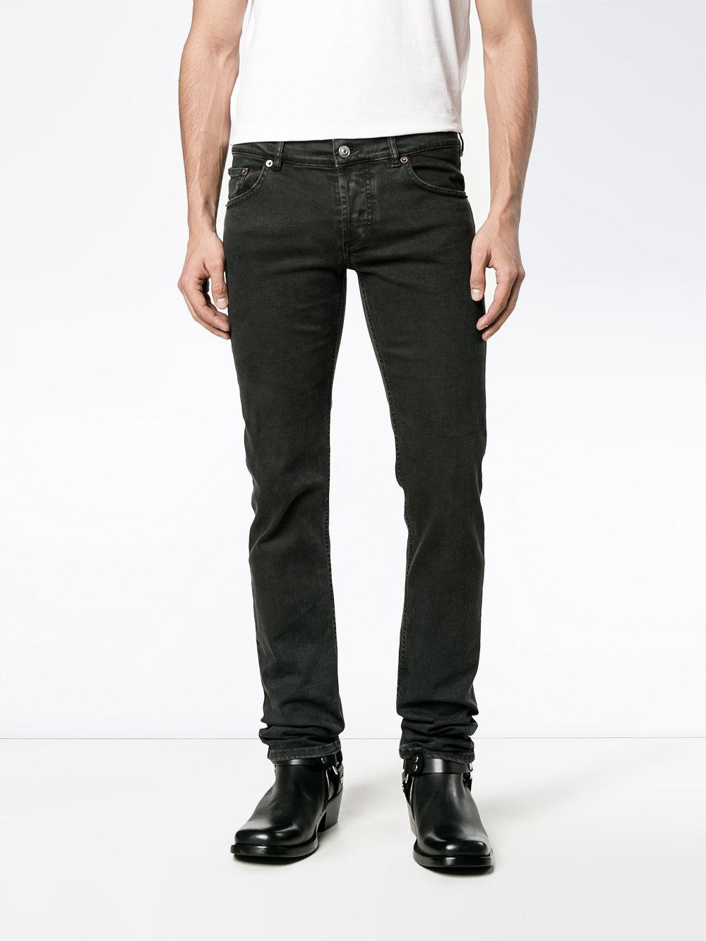 Balenciaga Denim Skinny Jeans in Black for Men - Lyst