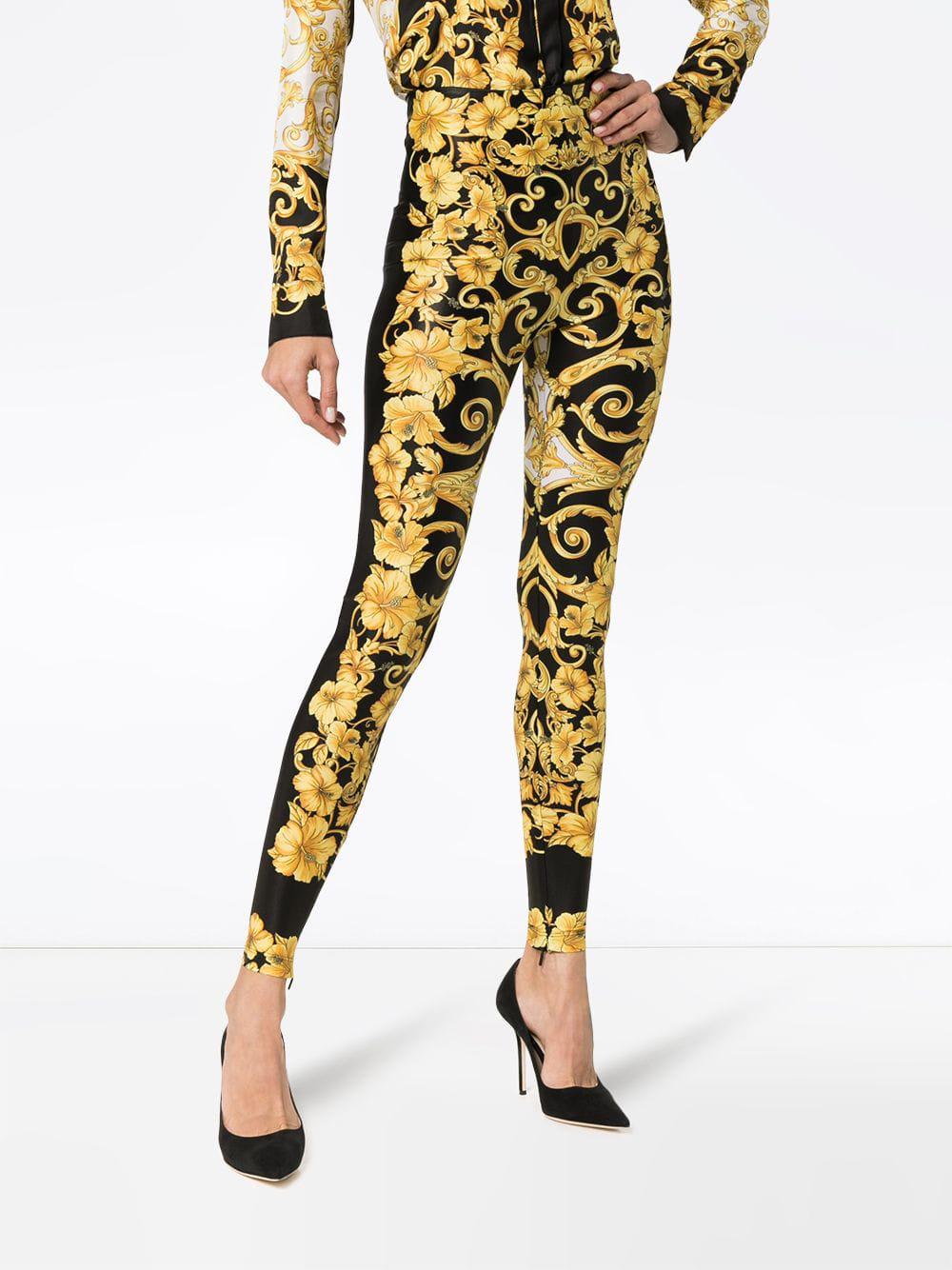 versace baroque leggings