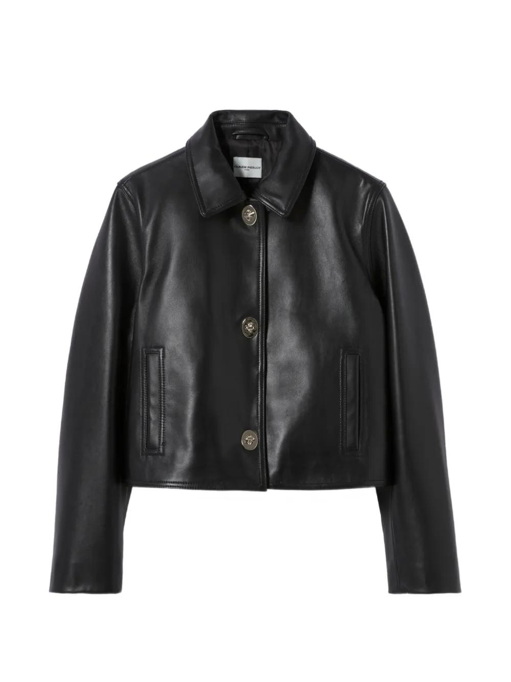 claudie-pierlot-black-Buttoned