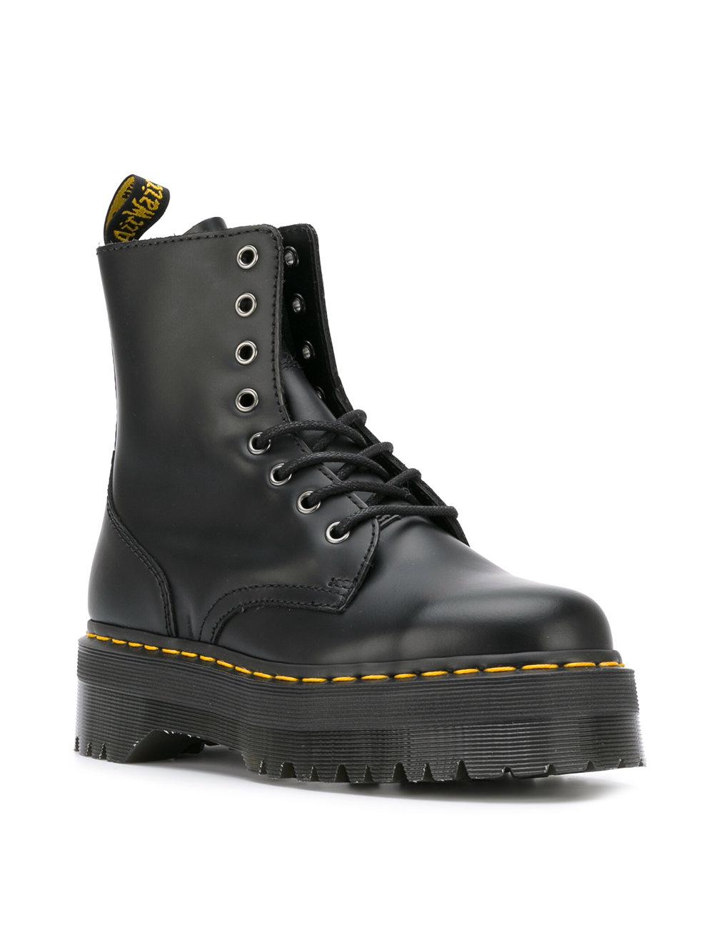 Dr. Martens Leather Lace-up Boots in Black - Lyst