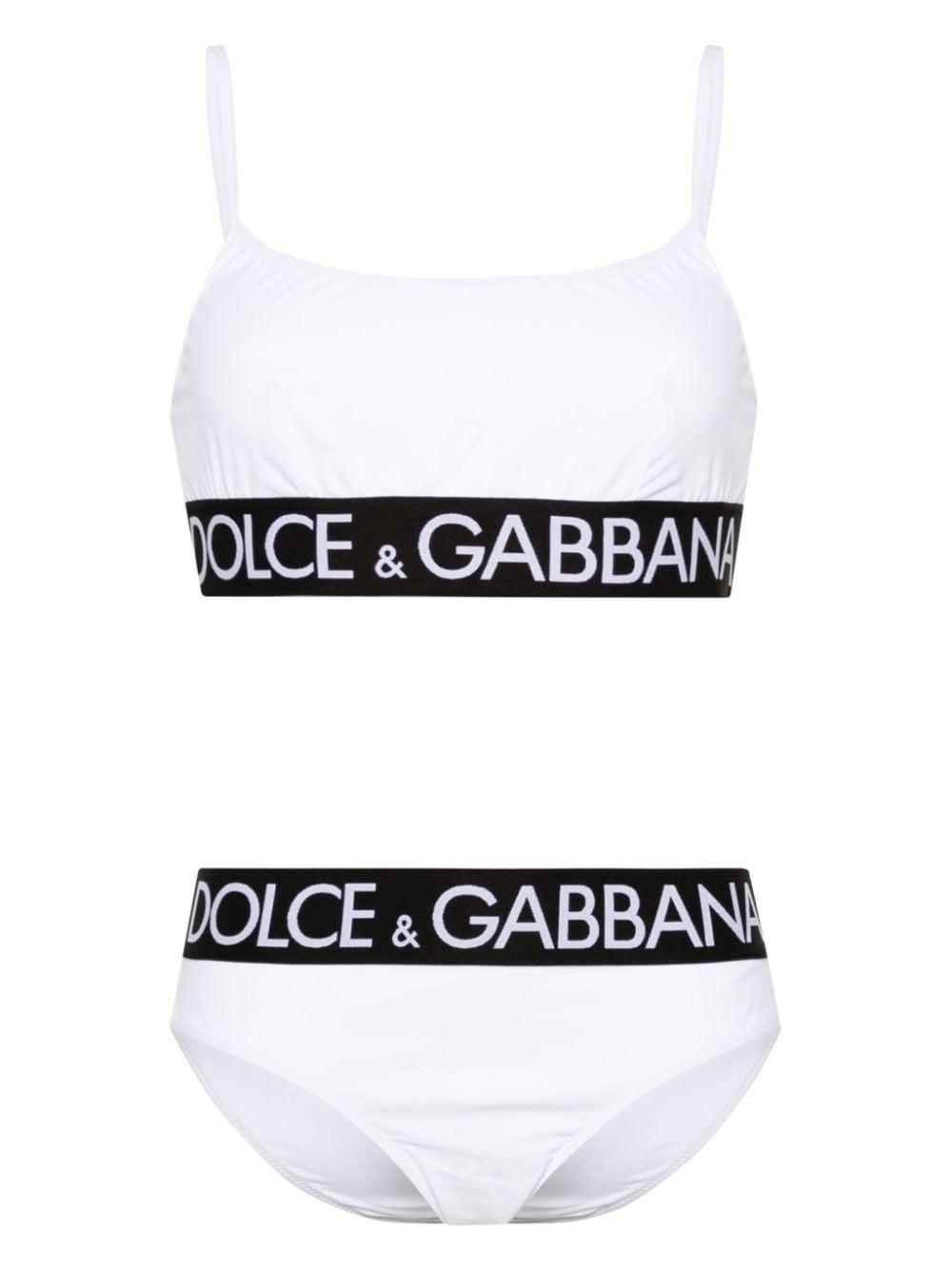 Dolce & Gabbana logo band crop top