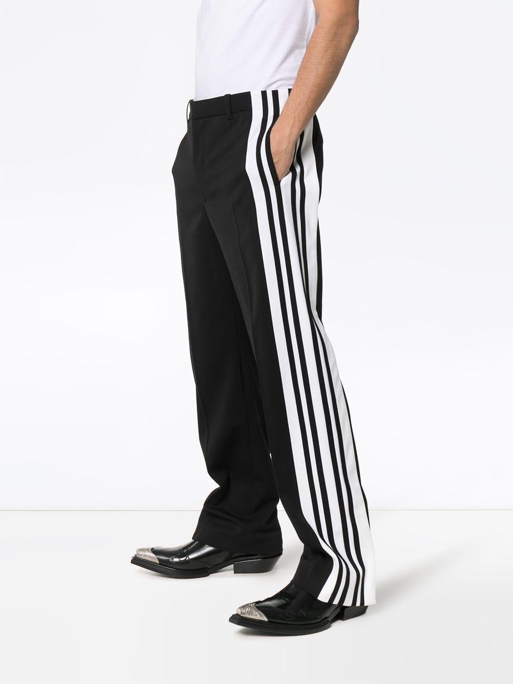 Balenciaga Side Stripe Trousers in Black for Men | Lyst