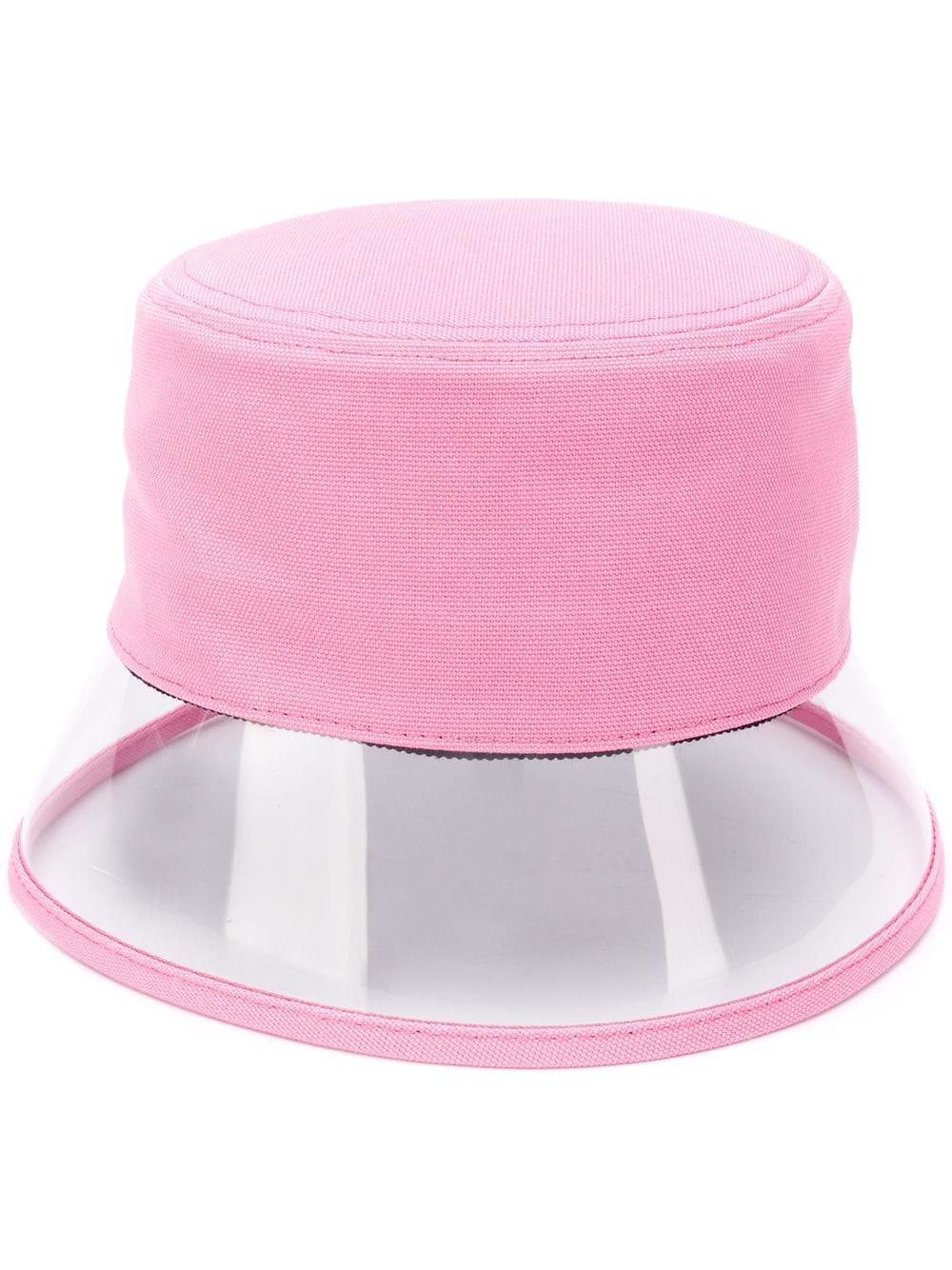 prada bucket hat pink