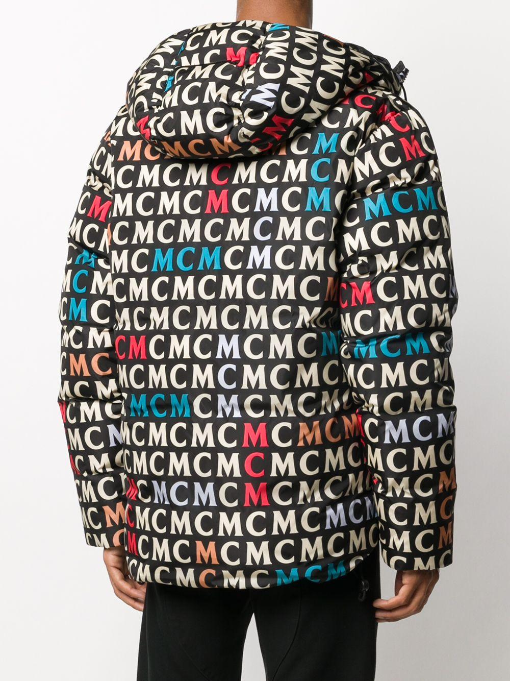 MCM Daunenjacke mit Logo-Print in Schwarz für Herren - Lyst