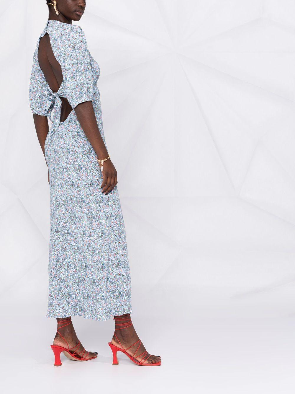 RIXO London Steph Floral Print Midi 