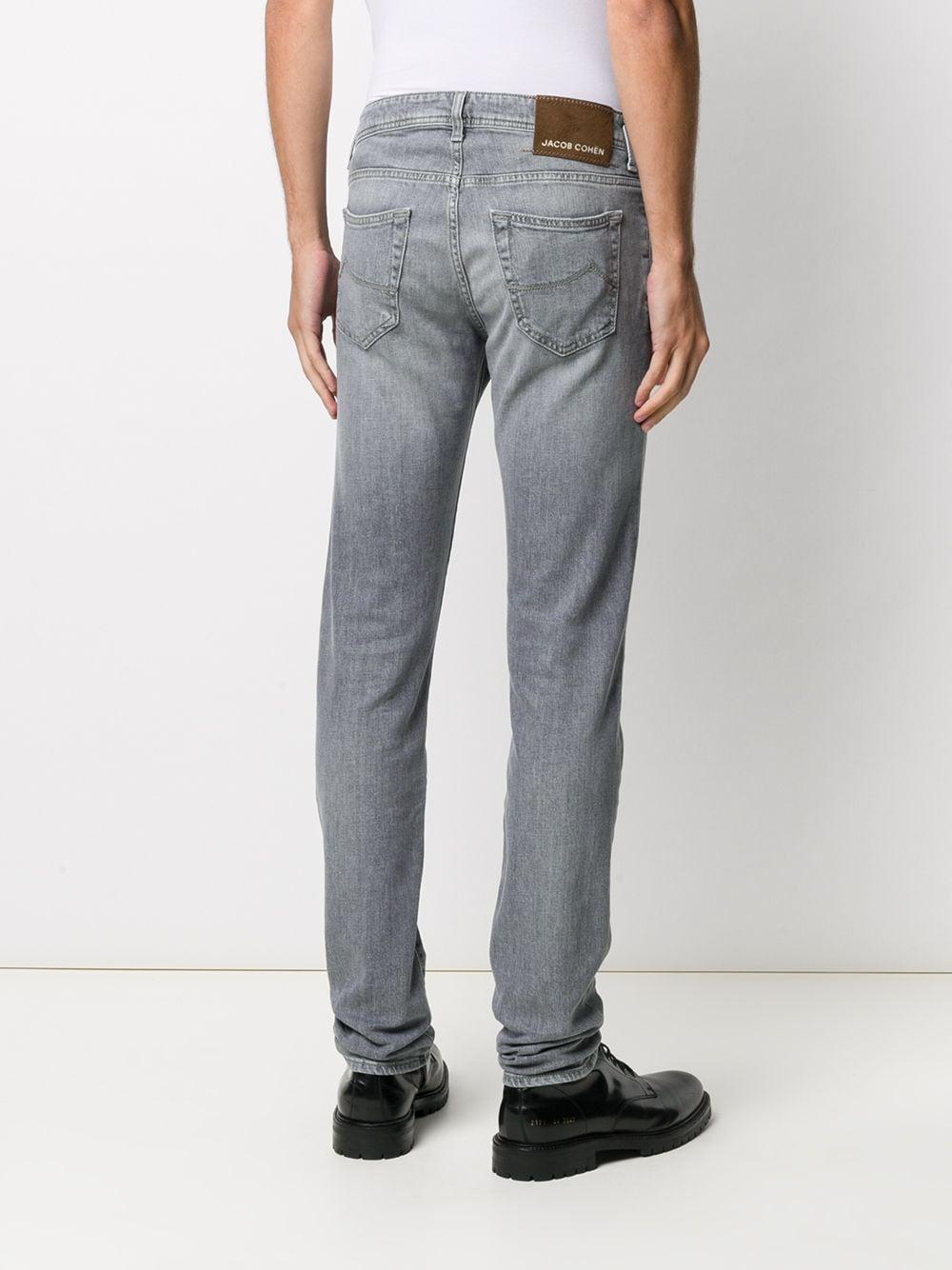 Jacob Cohen Denim Slim-fit Light Wash Jeans in Grey (Gray) for Men - Lyst