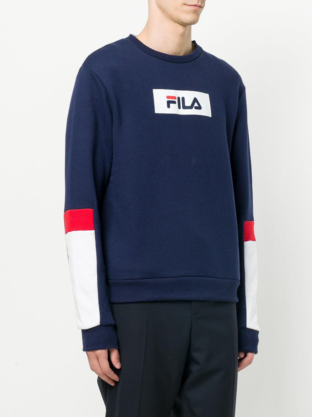 fila tape colour block woven track pants