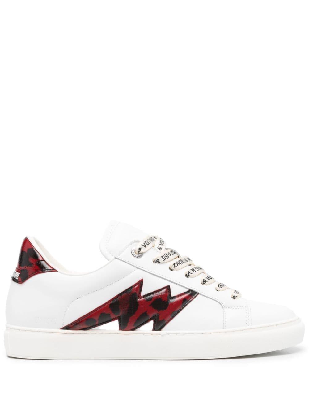 ZV1747 La Flash Low-Top Graffiti Sneakers