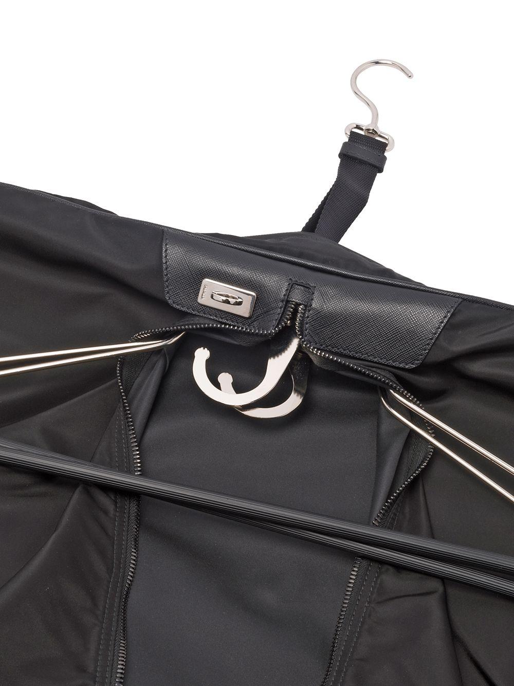 Prada Saffiano Leather And Nylon Garment Bag in Black for Men | Lyst