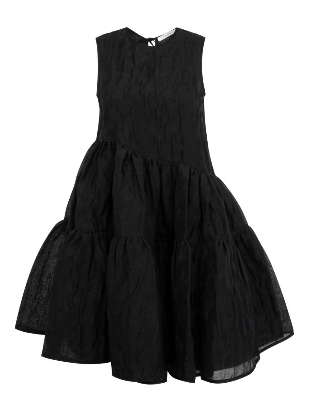 Cecilie Bahnsen♡ノースリーブワンピース ブラック ノースリーブ CECILIE BAHNSEN(セシリーバンセン) ワンピース