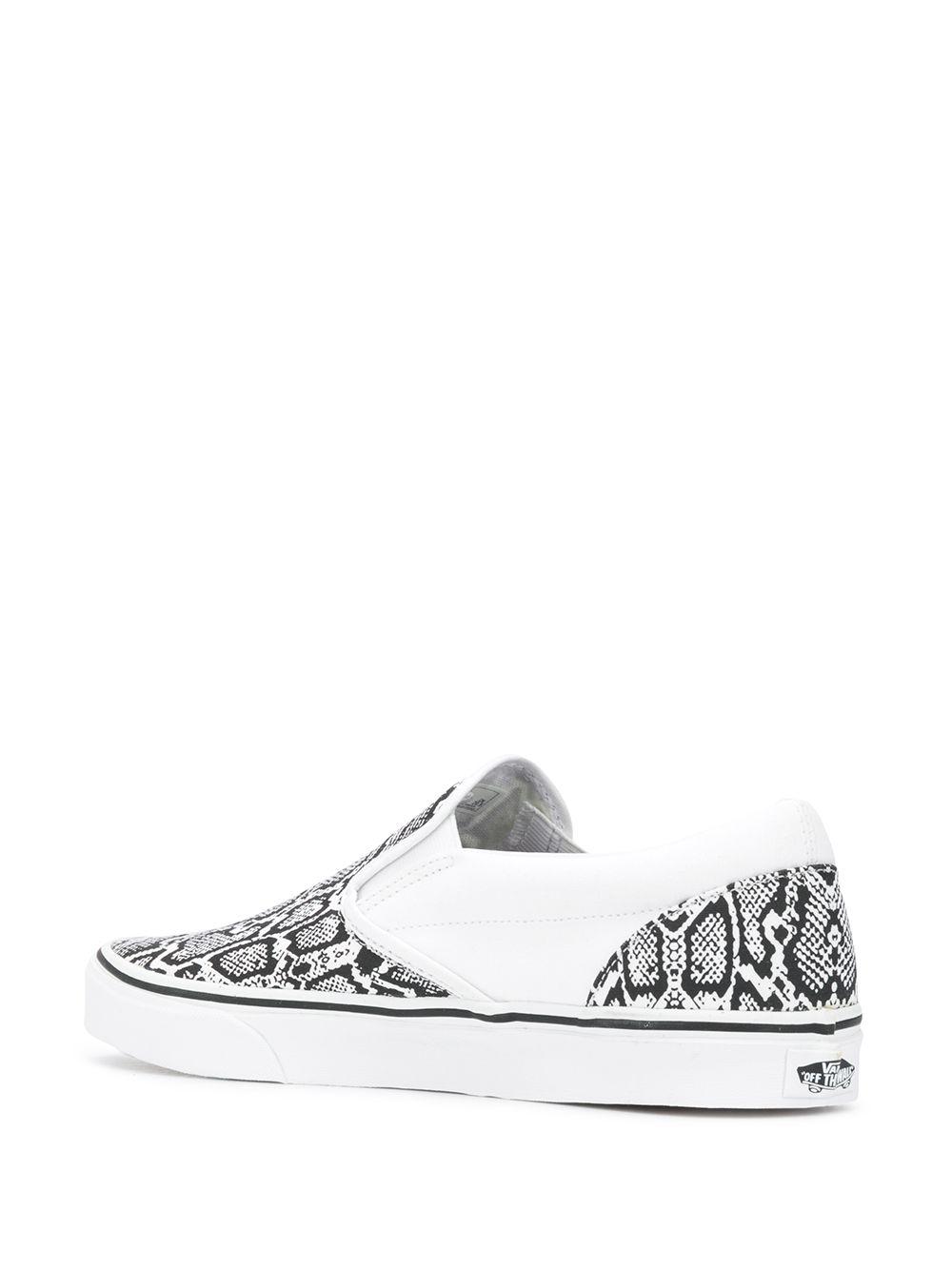 Vans Snakeskin-print Slip-on Sneakers in White | Lyst