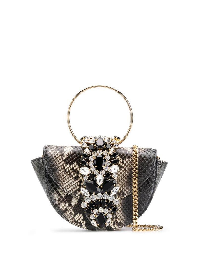 Python Gedebe À Effet Brigitte Mini De Gray Sac En Coloris Main Peau 76yvYgbf
