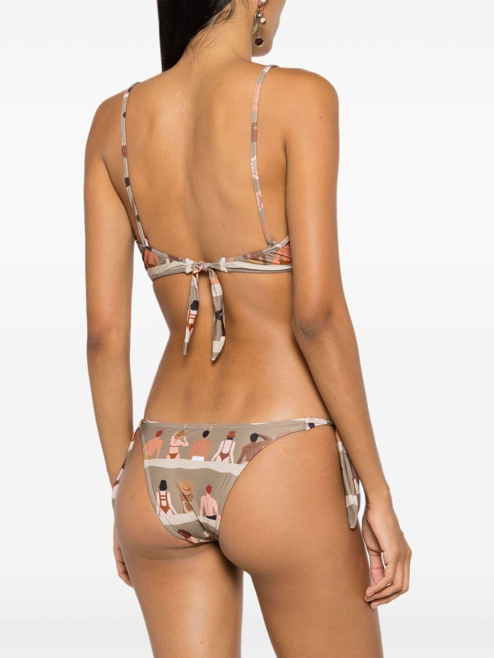 Amir Slama graphic-print bikini - Pink