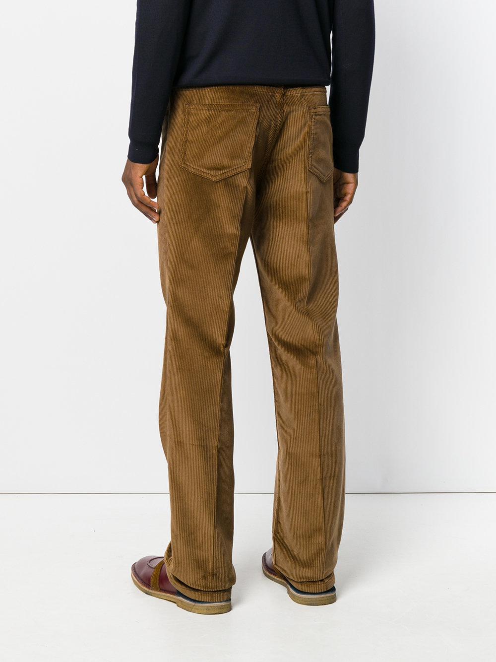 Prada Corduroy Pants in Brown for Men 