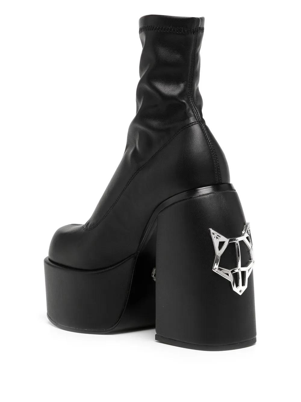 Naked Wolfe Sugar 150 Platform Ankle Boots in Black | Lyst