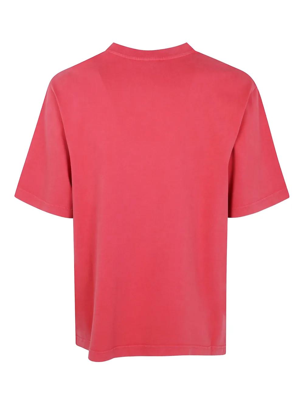 Tシャツ・カットソー CASABLANCA PINK COTTON T-SHIRT Casablanca Pink Organic Cotton T-Shirt Casablanca