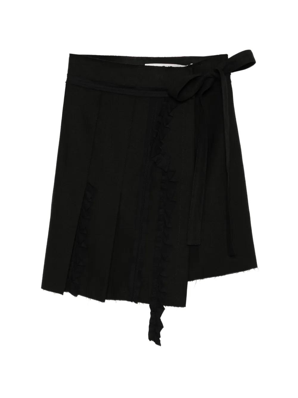 open-yy-black-Pleated-Wrapped-