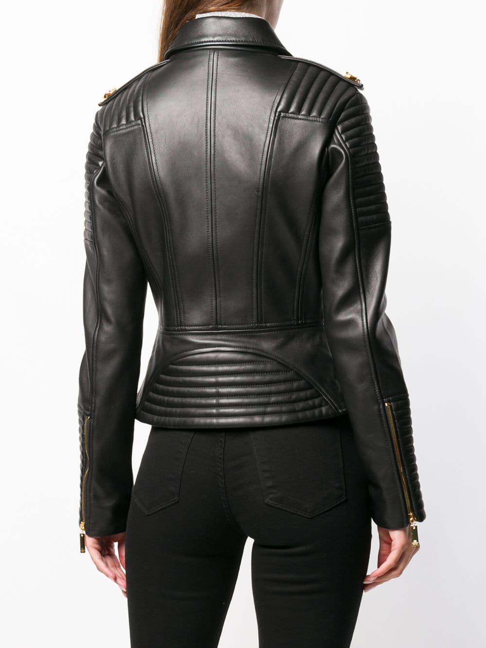 elisabetta franchi leather jacket