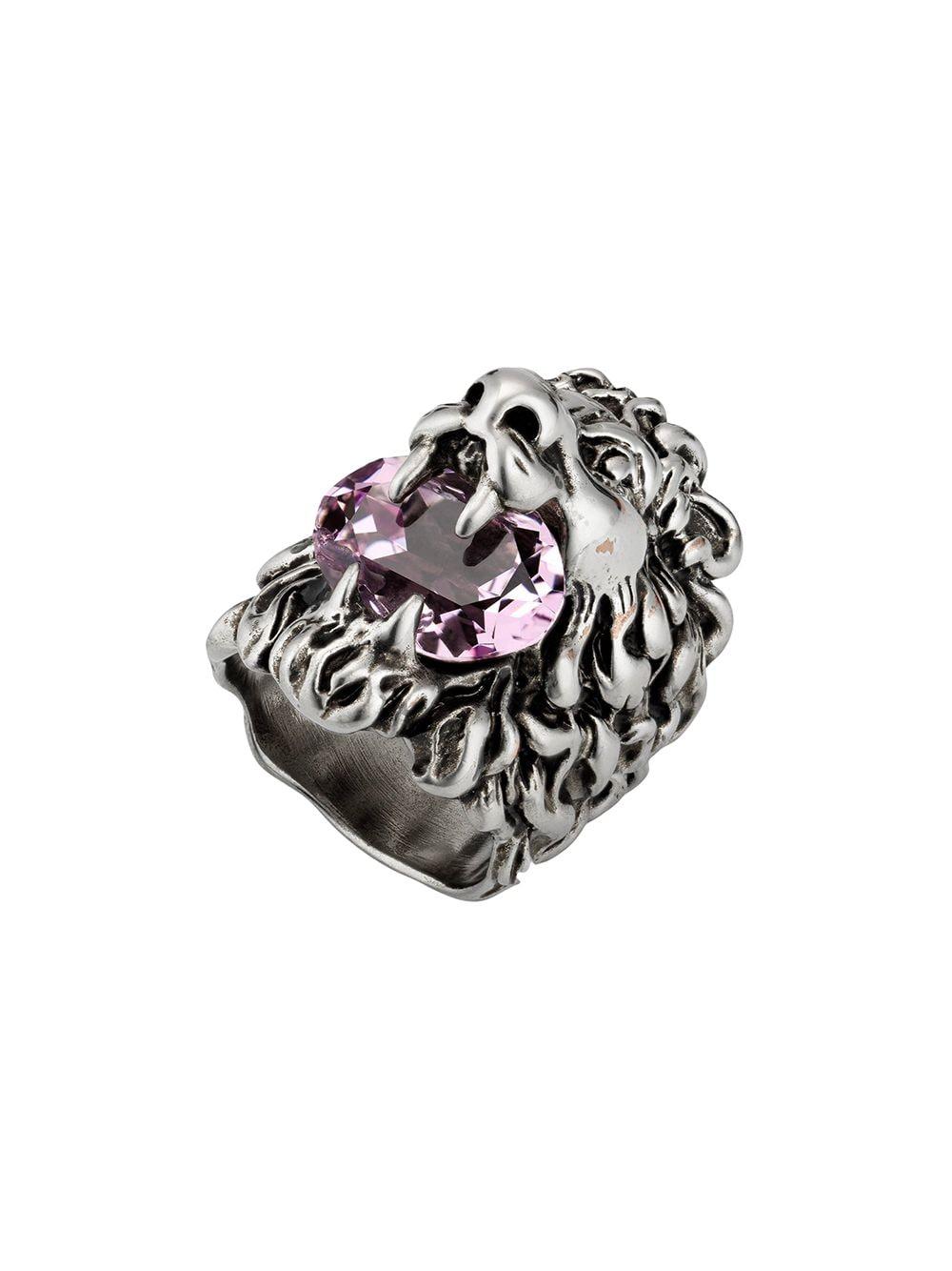 anello gucci uomo leone