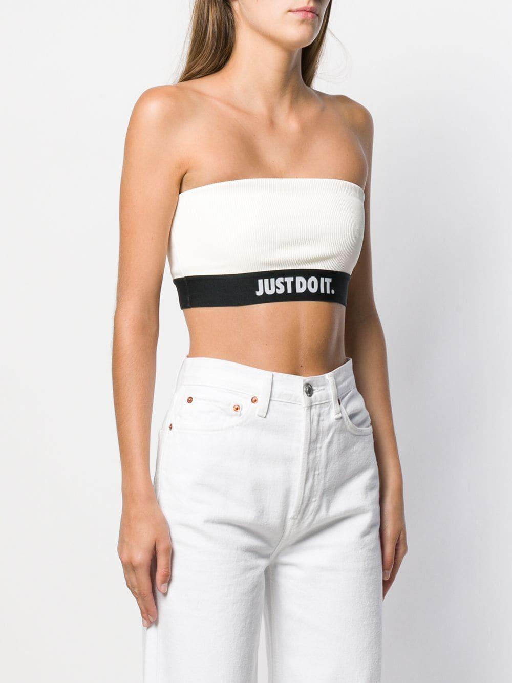 nike strapless top