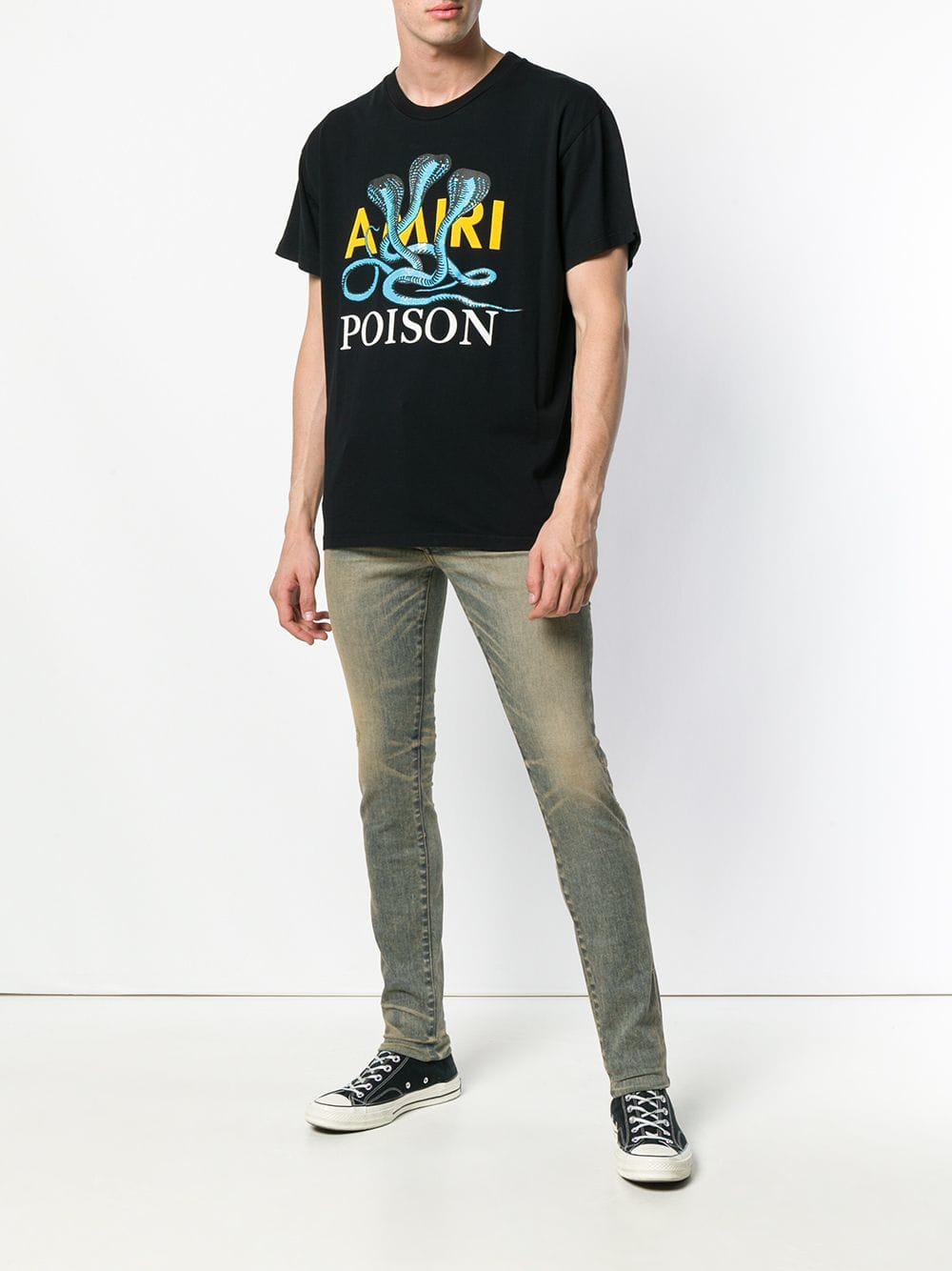 Amiri Poison Print T-shirt in Black for Men | Lyst