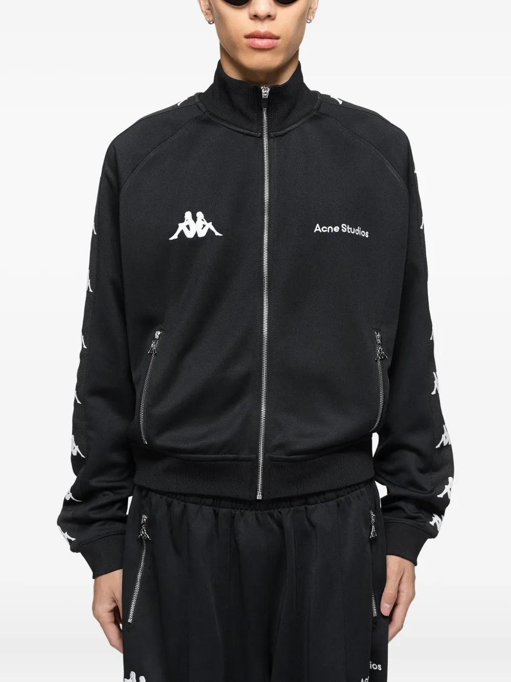 Acne Studios x Kappaジップアップジャケット M Acne Studios X Kappa Zip-Up Jacket in Black | Lyst
