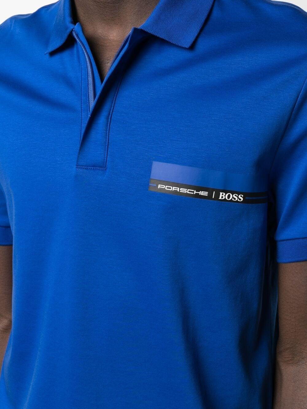 Mellemøsten Kvittering forvirring BOSS by HUGO BOSS X Porsche Logo-print Polo Shirt in Blue for Men | Lyst