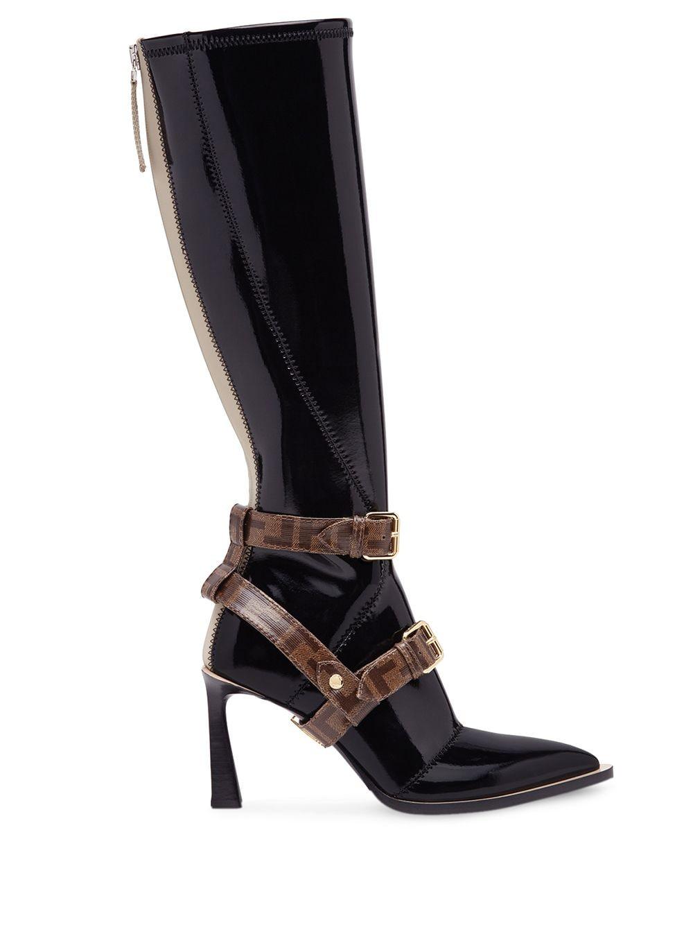 fendi motif ankle boots