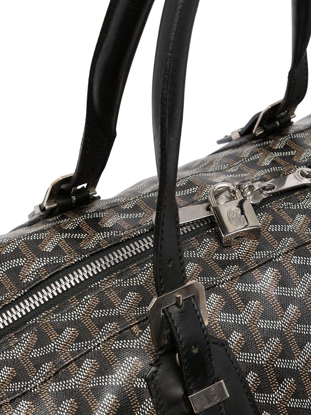 Goyard Black Monogram Men's New Travel Carryall Duffle Weekender Top Handle  Bag at 1stDibs
