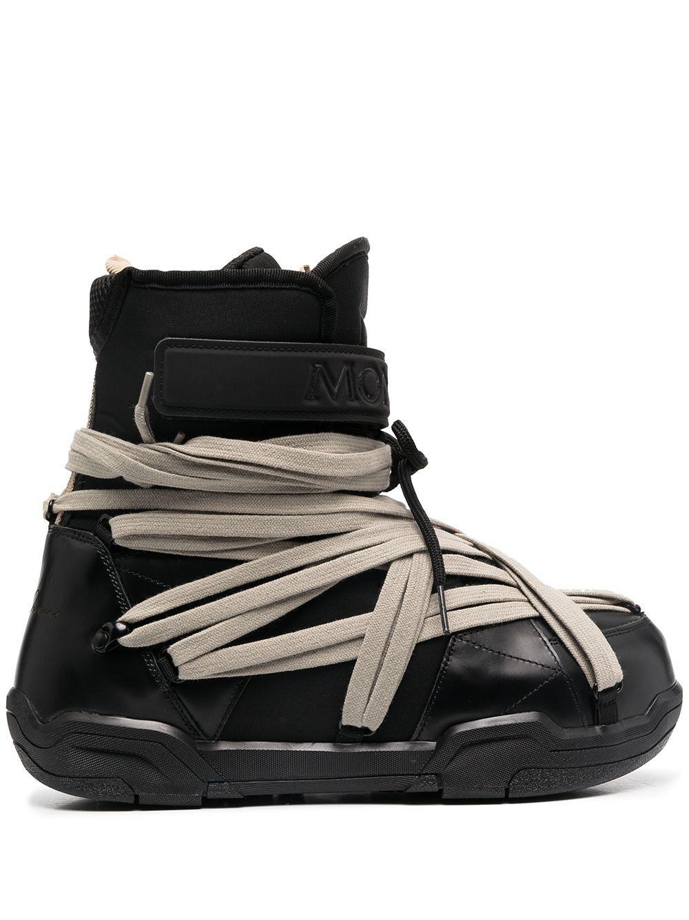 Rick Owens X Moncler Stivali Tessuto Boots in Black for Men | Lyst