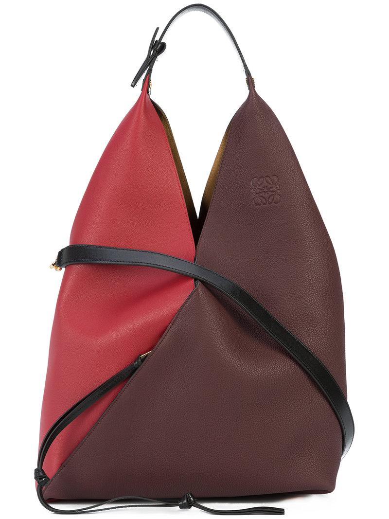 Loewe Leather Sling Shoulder Bag in Red Lyst