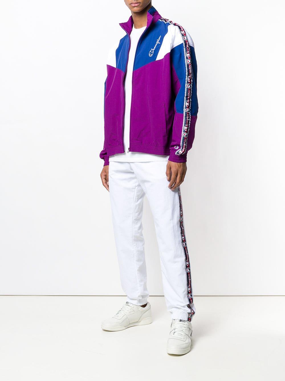 champion side stripe track jacket