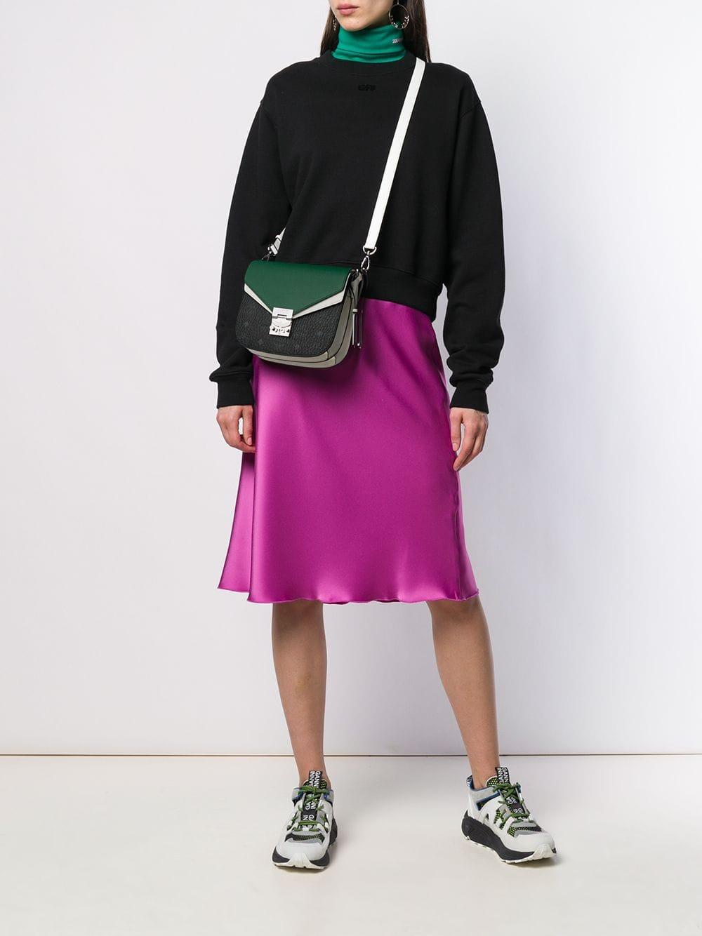 MCM Leather Patricia Crossbody Bag in Green Lyst