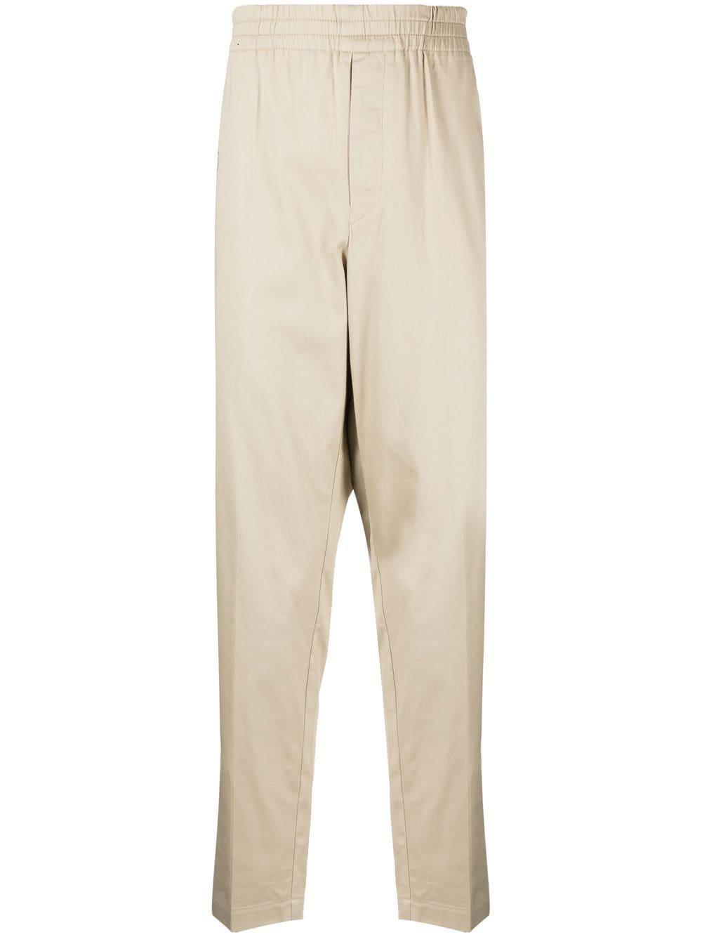 Cotton & Linen Blend Slim Tapered Trousers