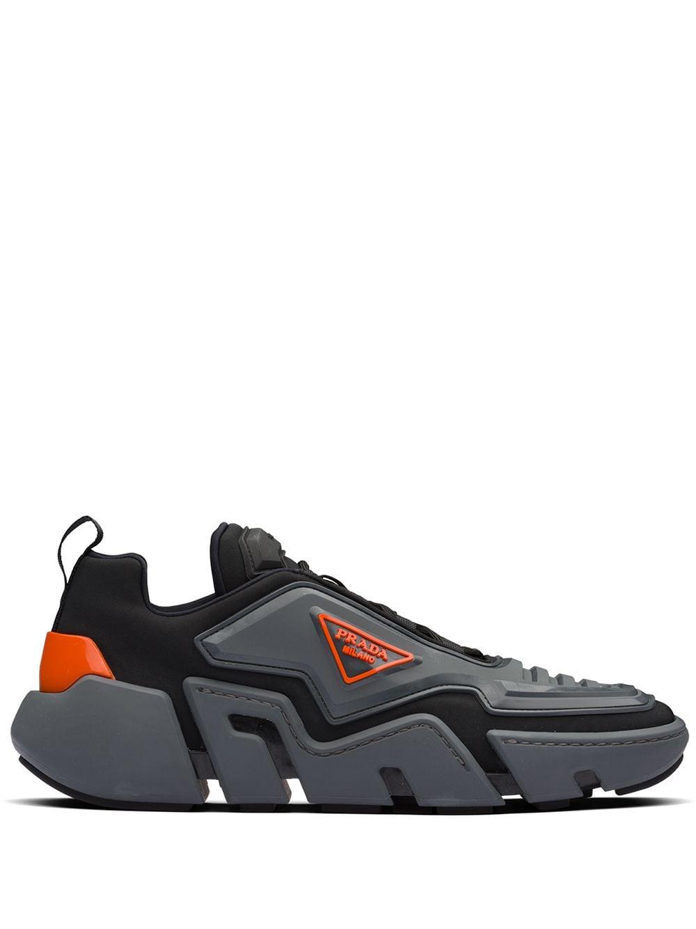 prada techno stretch fabric sneakers