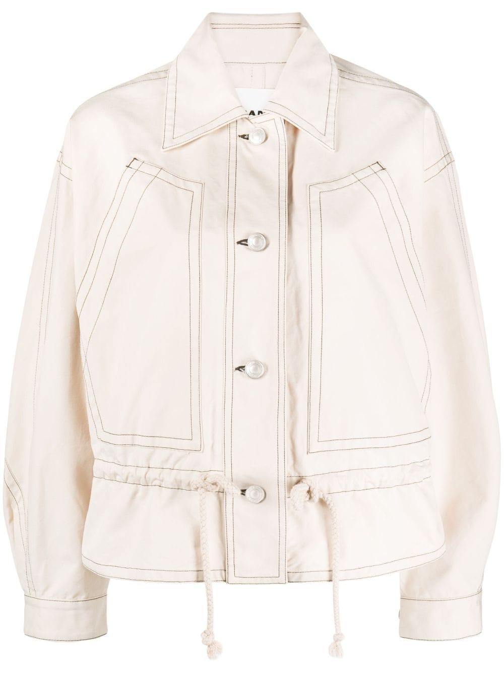 MARANT ETOILE Delly Cotton Jacket in Natural | Lyst