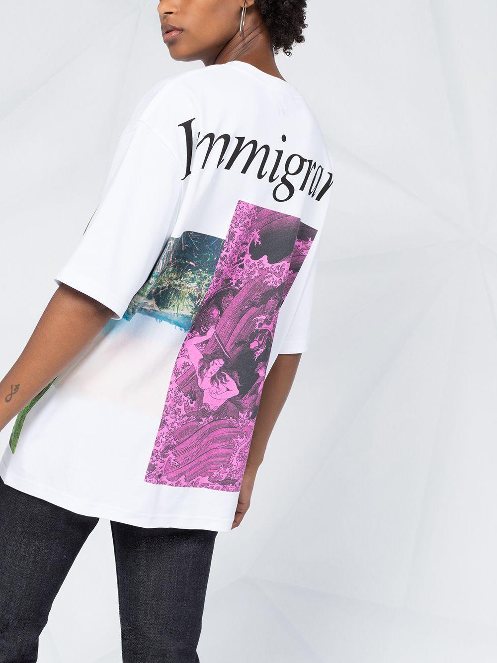 Fenty Immigrant-print T-shirt in White | Lyst