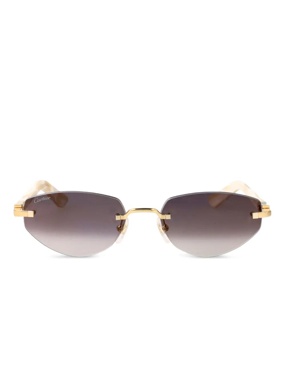 cartier-gold-Rimless- 