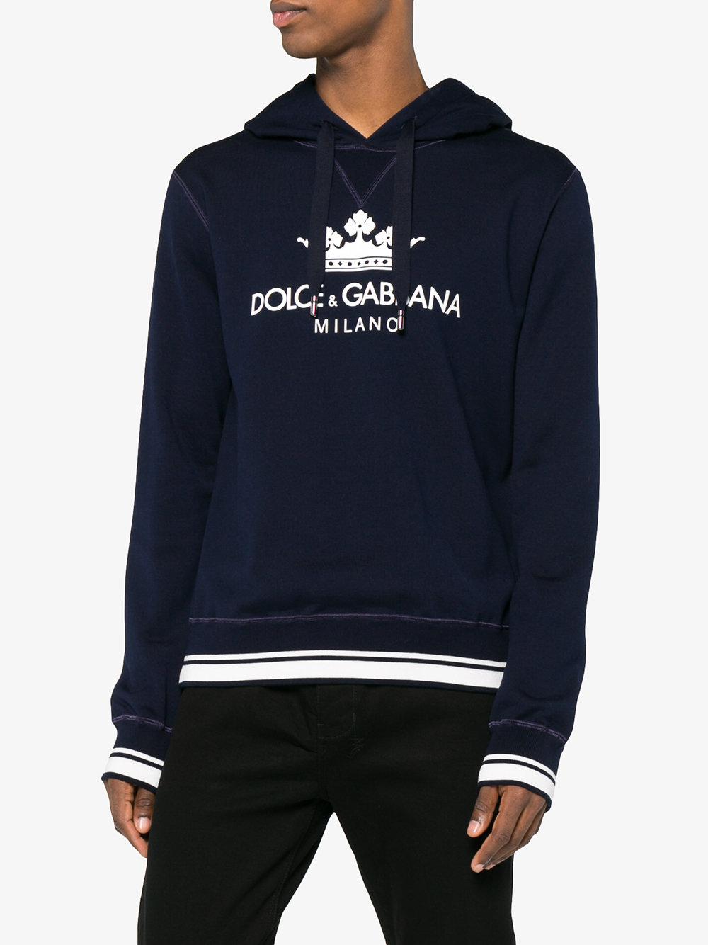 dolce and gabbana hooded sweatshirt